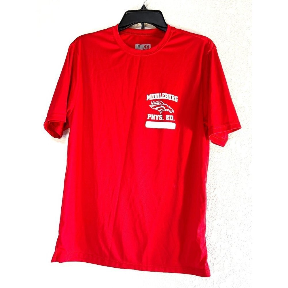 A4 Athlete Womens Short Sleeve T-Shirt Logo Red Size M